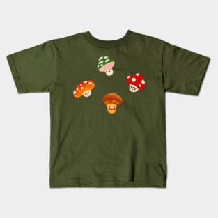 Forest Mushrooms - Sticker Pack -Cottagecore - Goblincore Aesthetic Kids T-Shirt